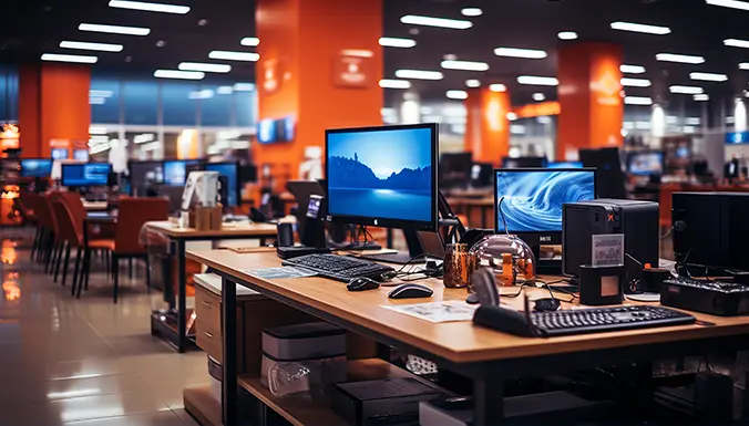 interior-electronics-store-with-various-appliances-arranged-sale